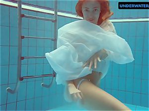 redhead Diana super hot and naughty in a milky sundress